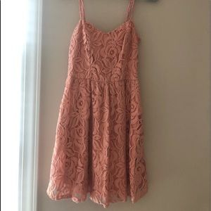 Love, Fire Dresses Pink Lace Mini Dress Women’s S